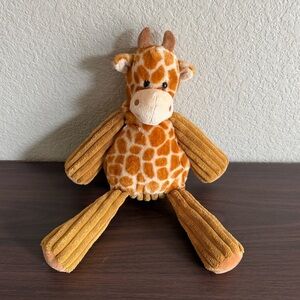 Scentsy Buddy Giraffe Plush Stuffed Animal Orange‎ Brown Ribbed Corduroy Safari